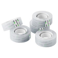  Клейкая лента-скотч "Berlingo" 19мм х 33м, плотность 38 мкм, прозрачный