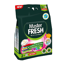 Стиральный порошок 2 кг "Master FRESH" Автомат Color с энзимами способствующими удалению трудновыводимых загрязнений и пятен с тканей