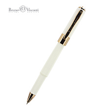 Ручка шариковая Bruno Visconti "MONACO", синий стержень, 0,5 мм, белый корпус