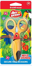 Ножницы 120 мм детские, ErichKrause Artberry Wild, пластиковые в блистере, цвет ассорти