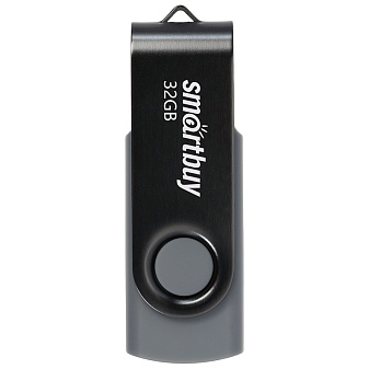 Флеш-носитель  32Gb USB2.0 SmartBuy "Twist", серый,  предназначен для хранения и переноса цифровых данных. 