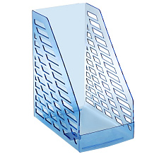 Вертикальный накопитель пластиковый Стамм "XXL" ширина 160 мм, цвет тонированный голубой/фиолетовый