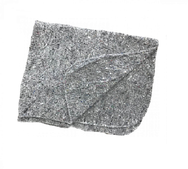 Тряпка для пола 70х95 см материал ХПП состав хлопок 100% , оверложенная, плотность 190 гр, прошивка 2,5 мм, цвет серый