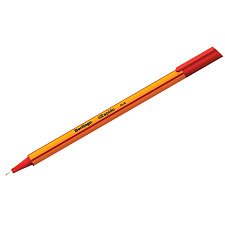 Ручка капиллярная Berlingo "Rapido" красный, диаметр 0,4 мм корпус оранжевый