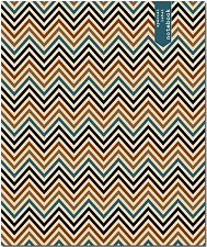 Тетрадь 80 листов А5 в клетку на кольца "Зигзаги"со сменным блоком (2шт. по 80 лис.), обложка пластик