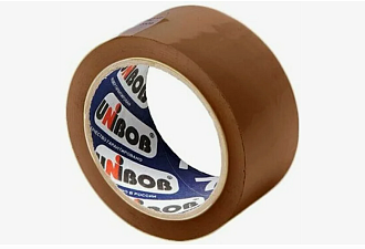 Клейкая лента-скотч "UNIBOB 700 "  50мм х 66м, 47 мкм, цвет коричневый,морозостойкая, суперклейкая.