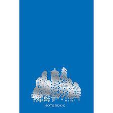 Тетрадь 80 клетка склейка Канц-Эксмо Океанский синий обложка имп. мелов. картон с фольгой