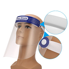 Защитный экран-щиток для лица Face Shield из пластмассы