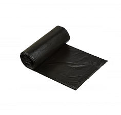 Мешки для мусора ПВД 60л 20шт в рулоне, плотность 25 мкм, размер 60х70см, черные