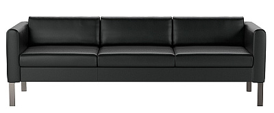 Диван Модерн 3-местный экокожа черный P2 Euroline 9100 (1 категория). Размер (ШхГхВ): 2185х800х720мм