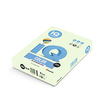 Бумага IQ COLOR, формат А-4, плотность 160 г/м2, цвет GN27 светло-зеленый интенсивность пастель,, 250 листов 