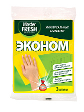 Салфетка вискозная универсальная "Master FRESH" Эконом 30х38 см, 3 шт/уп.