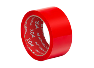 Клейкая лента-скотч "Нова Ролл 204 " 48 мм х 66м, плотность 43 мкм, цвет красный