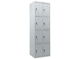 Шкаф для раздевалок Практик Стандарт LS-24, для хранения одежды в производственных, спортивных и других помещениях. Размеры внешние (ВхШхГ): 1830x600x500 мм