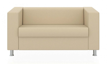 Диван Аполло 2-местный экокожа кремово-белый P2 Euroline 907 (1 категория). Размер (ШхГхВ): 1460х850х700 мм.