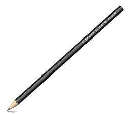 Карандаш чернографитный ErichKrause Jet Black 100 HB, длина 175мм, деревянный, шестигранный, заточенный 