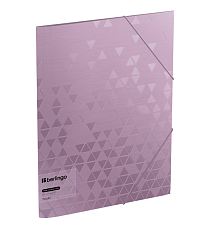 Папка на резинке Berlingo Metallic пластиковая, А4, корешок шириной 32 мм, толщина 600 мкр, цвет сиреневый 