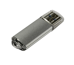 Флеш-носитель  128Gb USB 3.0  Smart Buy "V-Cut", серебристый ,  корпус металл,