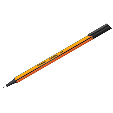 Ручка капиллярная Berlingo "Rapido" черная, диаметр 0,4 мм корпус оранжевый