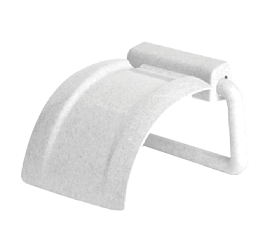 Держатель для бытовых рулонов туалетной бумаги с крышкой, пластиковый, цвет ассорти, размер 6x17x4,5 см,