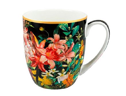 Кружка Carmani Натюрморт, Г. Ван Ос, 400 мл материал: костяной фарфор. цвет мультиколор