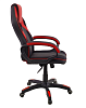 Кресло DikLine KD33-35 материал обивки экокожа,ткань сетка, цвет черный с красными вставками. Пластиковая крестовина. Механизм Топ-ган. Нагрузка до 120 кг.