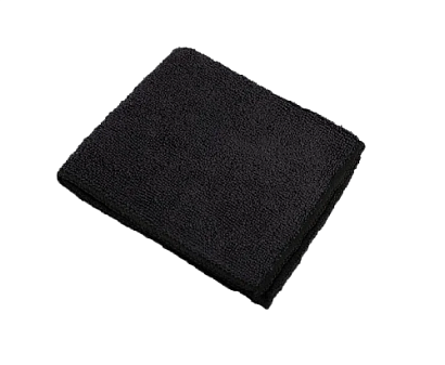 Салфетка-тряпка  для пола микрофибра 50х60 см универсальная, 1 шт/уп, плотность 320гр/м2, ультразвуковая обработка края, цвет черный