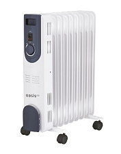 Обогреватель масляный 9 секций Oasis OT-20/ OS-20 мощность 2000Вт на 20 кв.м., цвет белый