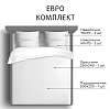 Комплект постельного белья Евростандарт Сатин/Комфорт "Берта" 
Простыня 220х240см, пододеяльник 200х220 см, наволочка 50х70 см - 2шт; наволочка 70х70 см -2шт 