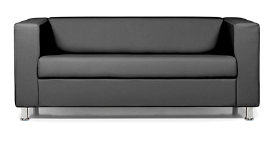 Диван Аполло 3-местный экокожа черная P2 Euroline 9100 (1 категория). Размер (ШхГхВ): 1730х850х700 мм.