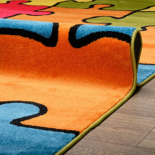 Ковровая дорожка детская Фэнси 100см ширина, Высота ворса 10мм, Фризе - 100% полипропилен, Материал основы - Джут,  Плотность: 380 000 т/м2, Цена за метр/пог., обработка края (оверлок) включена в стоимость, Цвета в ассортименте     ЗАКАЗНАЯ ПОЗИЦИЯ