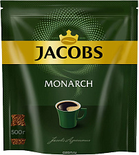 Кофе "Jacobs Monarch" растворимый сублимированный в мягкой упаковке 500г