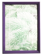 Рамка 21х30 дерево профиль 1 ширина 1,6см цвет Сиреневый,