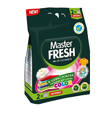 Стиральный порошок 2 кг "Master FRESH" Автомат Color с энзимами /активный кислород способствующими удалению трудновыводимых загрязнений и пятен с тканей