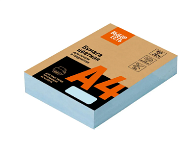 Бумага "Выбор есть", формат А-4, плотность 160 г/м2, 250 листов, цвет голубая, пастель