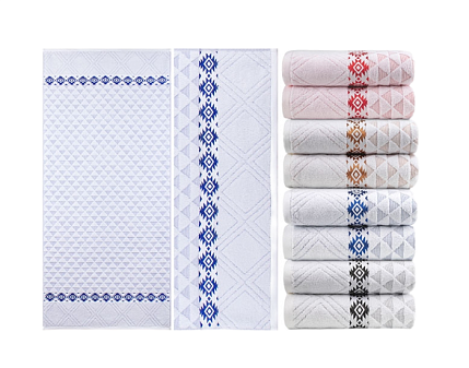 Полотенце махровое "Канкун J-299" 50х90 см, плотность 480 гр/м2, 100% хлопок, цвет ассорти