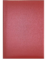 Папка адресная  с чистым полем А4 материал балакрон, цвет красный шелк, пухлая