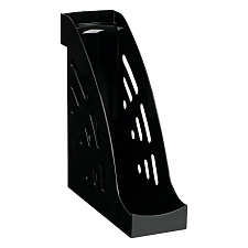 Вертикальный накопитель пластиковый Стамм "Эксперт ЛТ202" ширина 95 мм, цвет черный