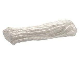 Шпагат Шнур полиамидный D-4мм, длина 50м, белый с сердечником