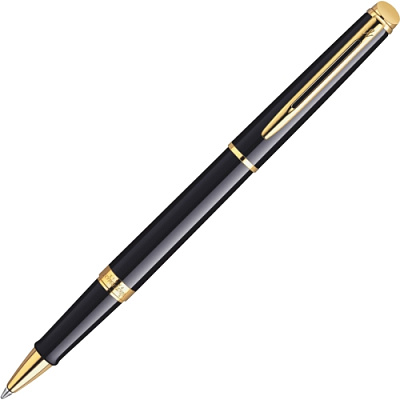 Роллер WATERMAN HEMISPHERE 42053 Mars Black GT Корпус ювелирная латунь. многослойное покрытие высококачественным и особо прочным лаком черного цвета, отдельные элементы дизайна - позолота