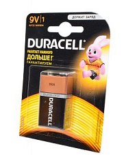 Батарейка щелочная Duracell MN1604 / 9V / 6LR61, Крона