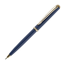 Ручка подарочная автоматическая LUXOR "Venus" 0,7 мм, синий стержень, корпус синий/золото, материал латунь, в футляре