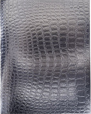 Тетрадь 96 листов А5 в клетку на скобе "METALLIC Серебро"  , обложка бумвинил, тиснение Croco.Цвет серебро. Хатбер