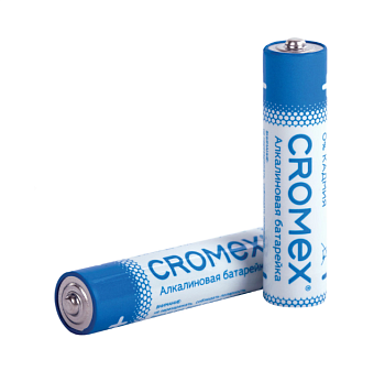 Батарейка щелочная CROMEX Alkaline / 1,5V / LR03, AАA,, мизинчиковая, 1шт