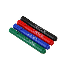 Набор маркеров перманентных 4 цвета"ClipStudio" пулевидный,  пишущий наконечник 5мм