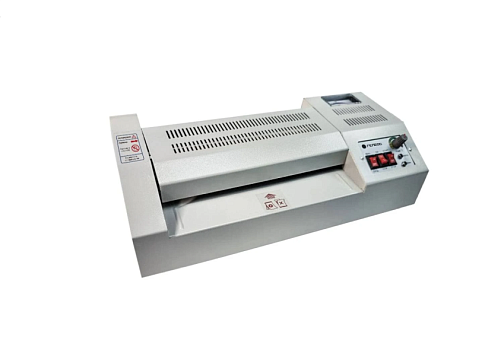 Ламинатор "ГЕЛЕОС ЛМ_А4 Про", пленка 60-250 мкм, скорость 72 см/мин, нагрев 2 мин, 4 вала, холодный и горячий способы ламинирования, фольгирование, реверс