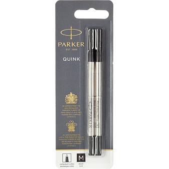 Стержень PARKER роллер черный 1950325  0,7мм 2шт в уп.