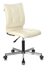 Кресло CH-330M. Обивка - экокожа, цвет бежевый Orion-10. Без подлокотников. Металлическая крестовина. Механизм Пиастра. Нагрузка до 120 кг.