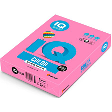 Бумага ЦО IQ COLOR формат А-4, плотность 80г/м2, 500 листов, неон, цвет розовый NEOPI