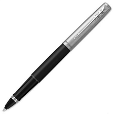Роллер PARKER Jotter Core T-63 Bond Street Black CT M, корпус нержавеющая сталь/лак/пластик, стержень черный, в подарочной упаковке